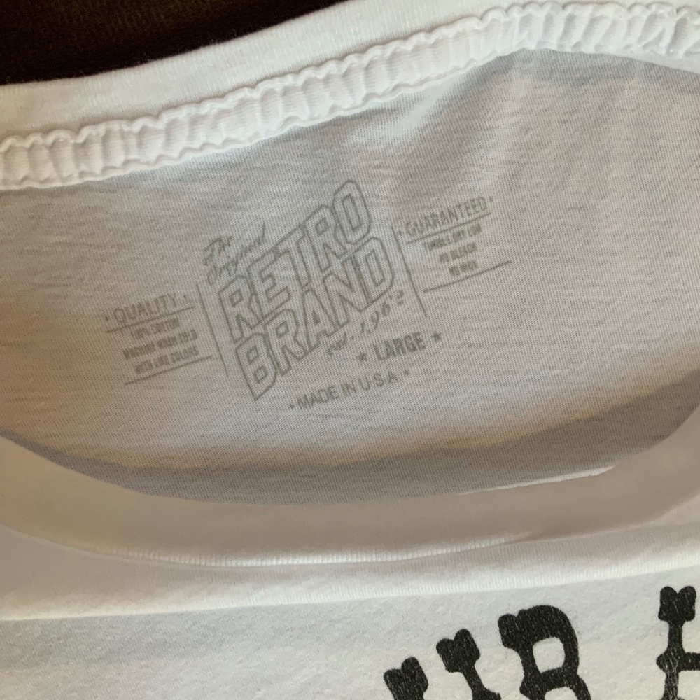 Anthropologie White L Retro Brand Short Sleeve T Western Costal Cowgirl - Picture 6 of 10